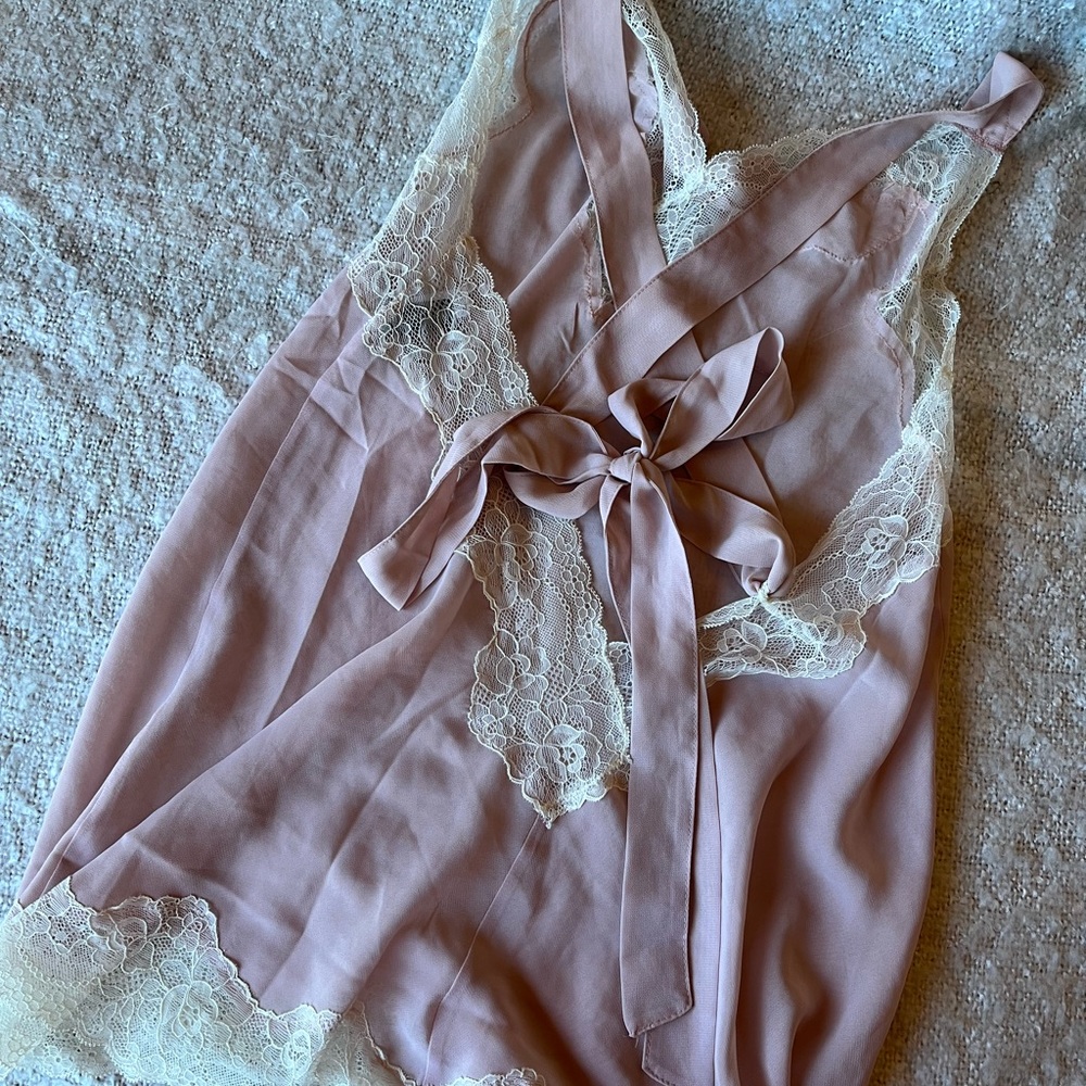 AdoreMe sheer lace babydoll chemise medium